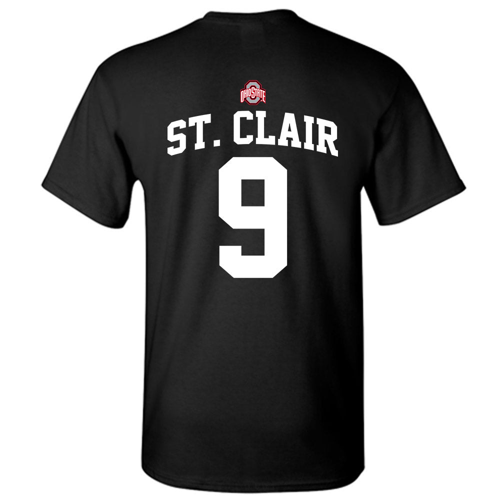 Ohio State - NCAA Football : Tavien St. Clair - Classic Shersey T-Shirt-1
