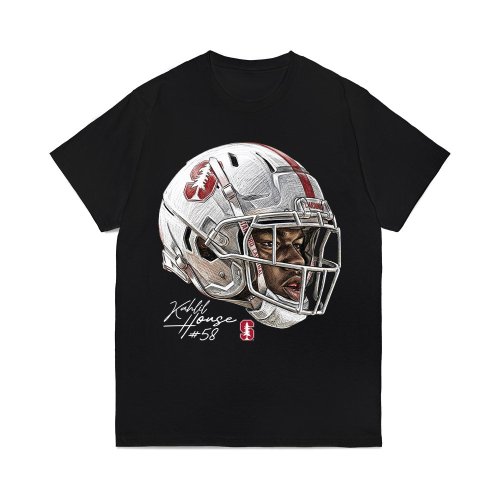 Stanford - NCAA Football : kahlil house - Game Face Comfort Colors T-Shirt-0