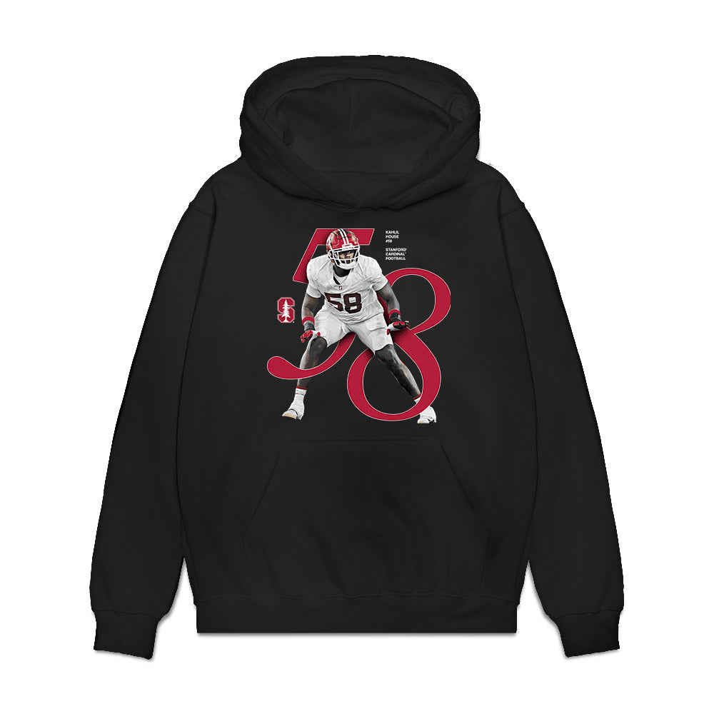 Stanford - NCAA Football : kahlil house - Breakthrough Series Premium Hooded Sweatshirt-0