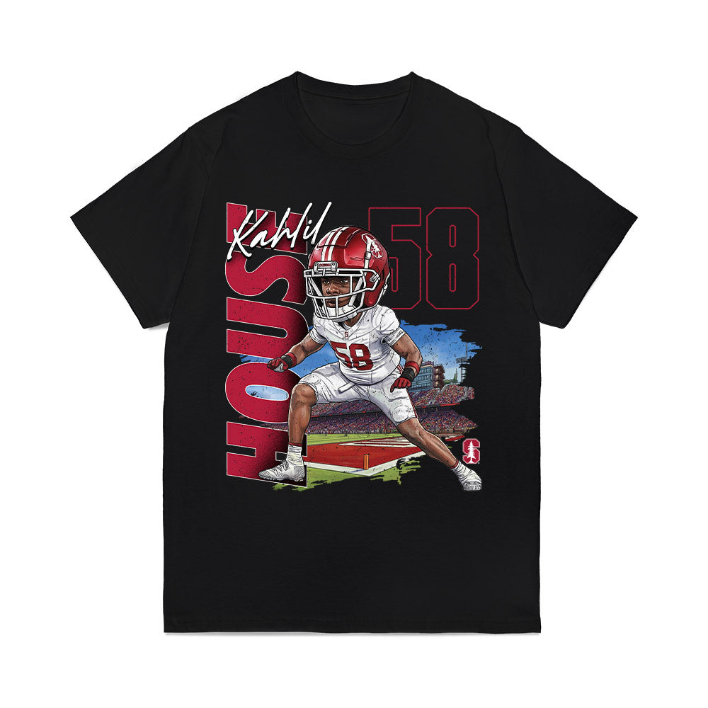 Stanford - NCAA Football : kahlil house - Caricature Comfort Colors T-Shirt-0