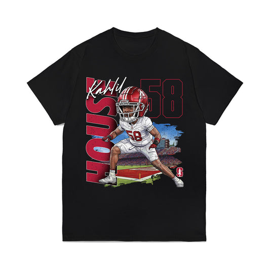 Stanford - NCAA Football : kahlil house - Caricature Comfort Colors T-Shirt-0
