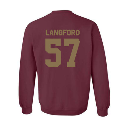 Texas State - NCAA Football : Ian Langford - Classic Shersey Crewneck Sweatshirt-1