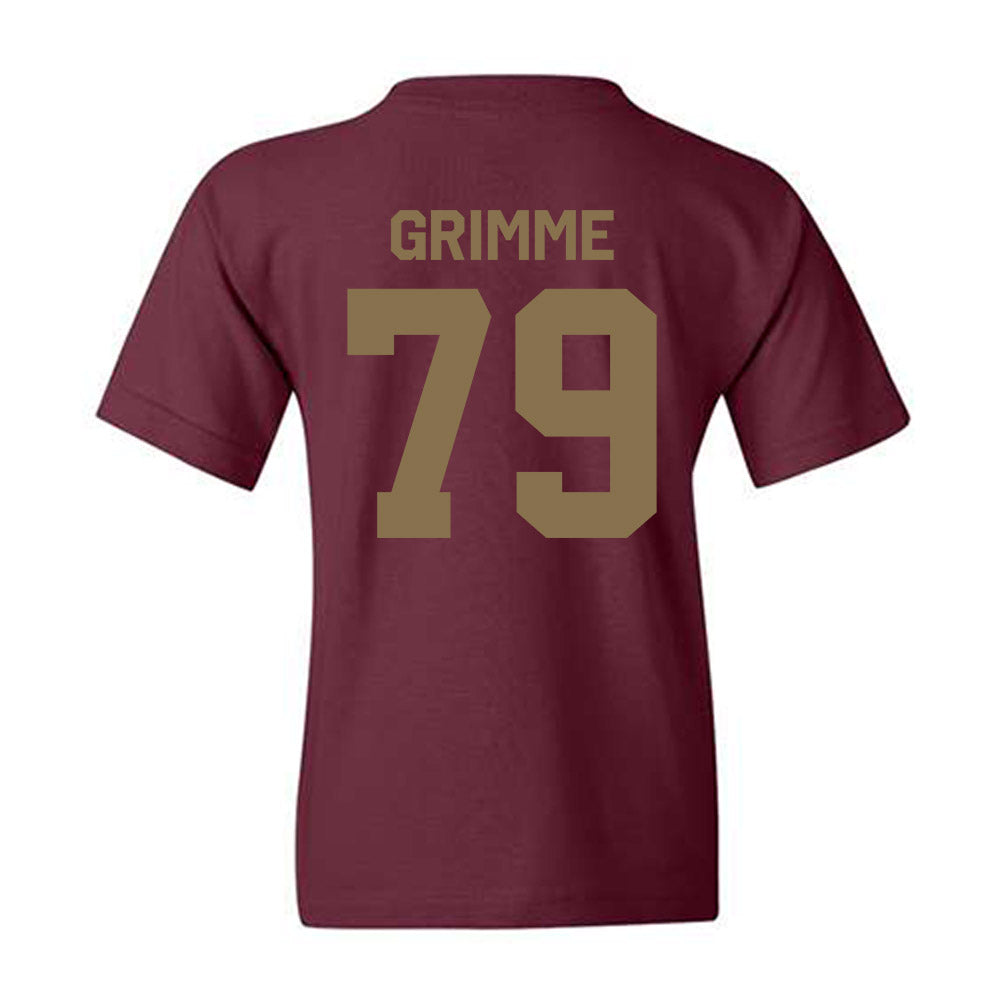 Texas State - NCAA Football : Alan Grimme - Classic Shersey Youth T-Shirt-1