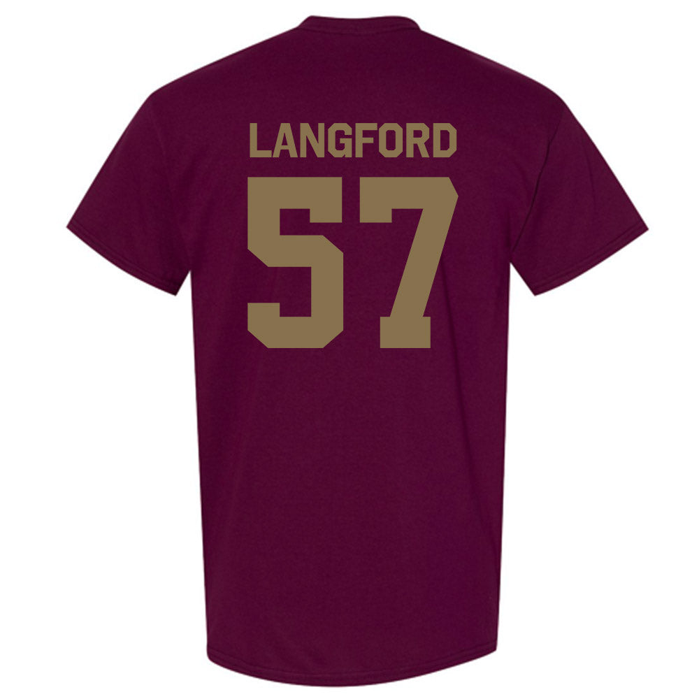 Texas State - NCAA Football : Ian Langford - Classic Shersey T-Shirt-1