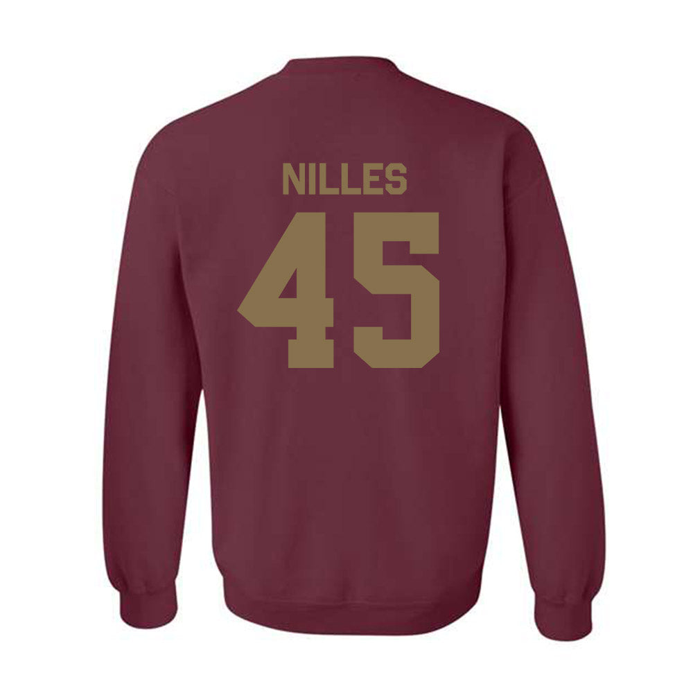Texas State - NCAA Football : Cole Nilles - Classic Shersey Crewneck Sweatshirt-1