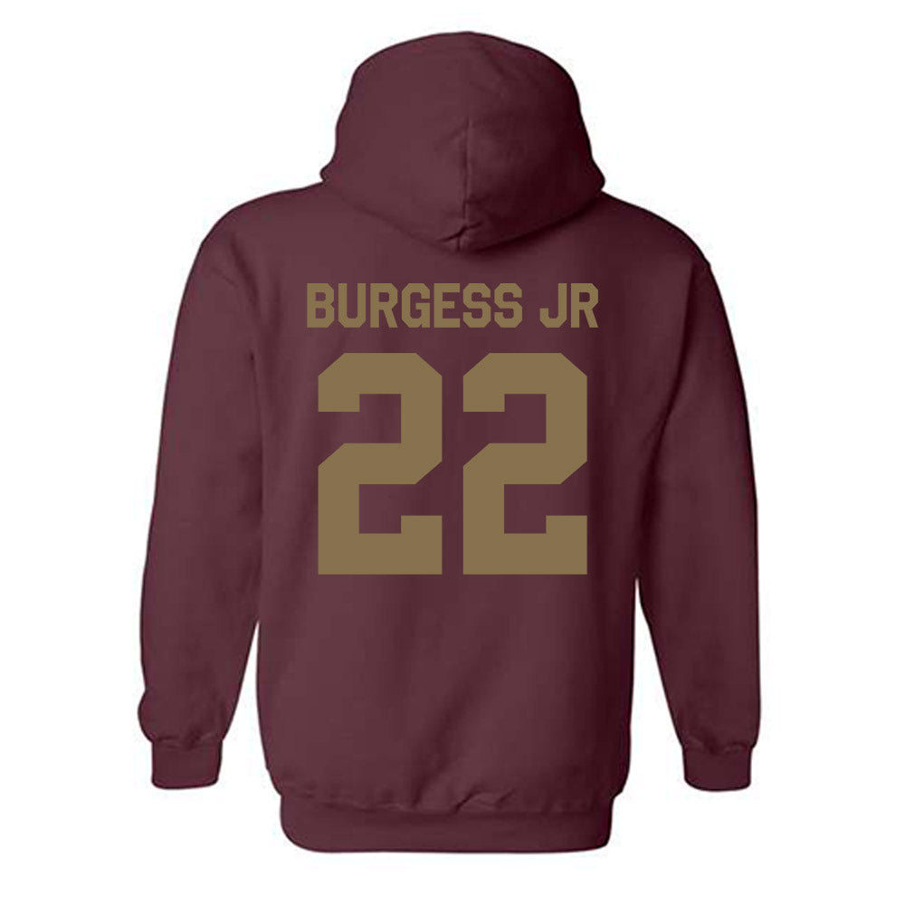 Texas State - NCAA Football : Torrance Burgess Jr - Classic Shersey Hooded Sweatshirt-1