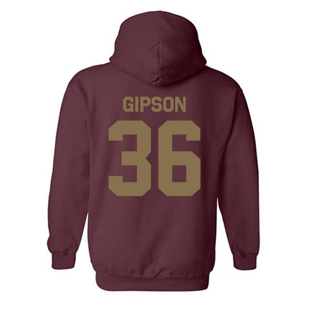 Texas State - NCAA Football : Greg Gipson - Classic Shersey Hooded Sweatshirt-1