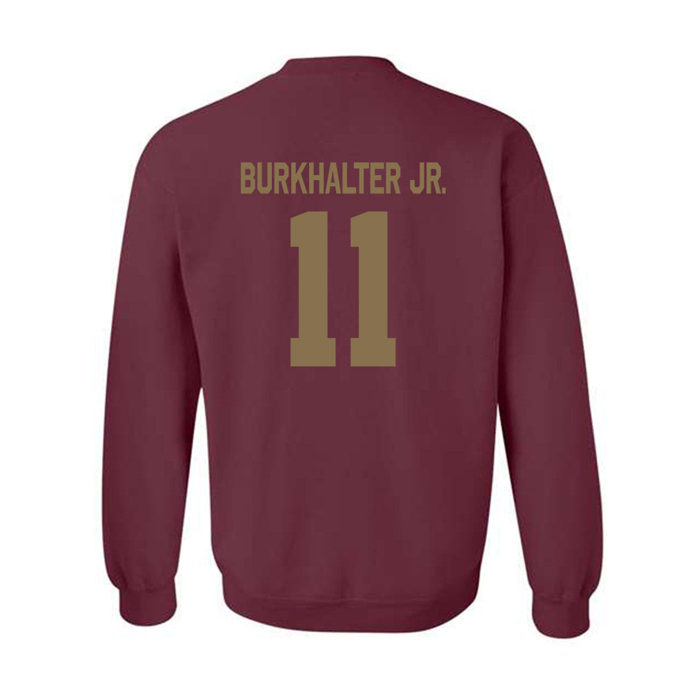 Texas State - NCAA Football : Trenton Burkhalter Jr. - Classic Shersey Crewneck Sweatshirt-1