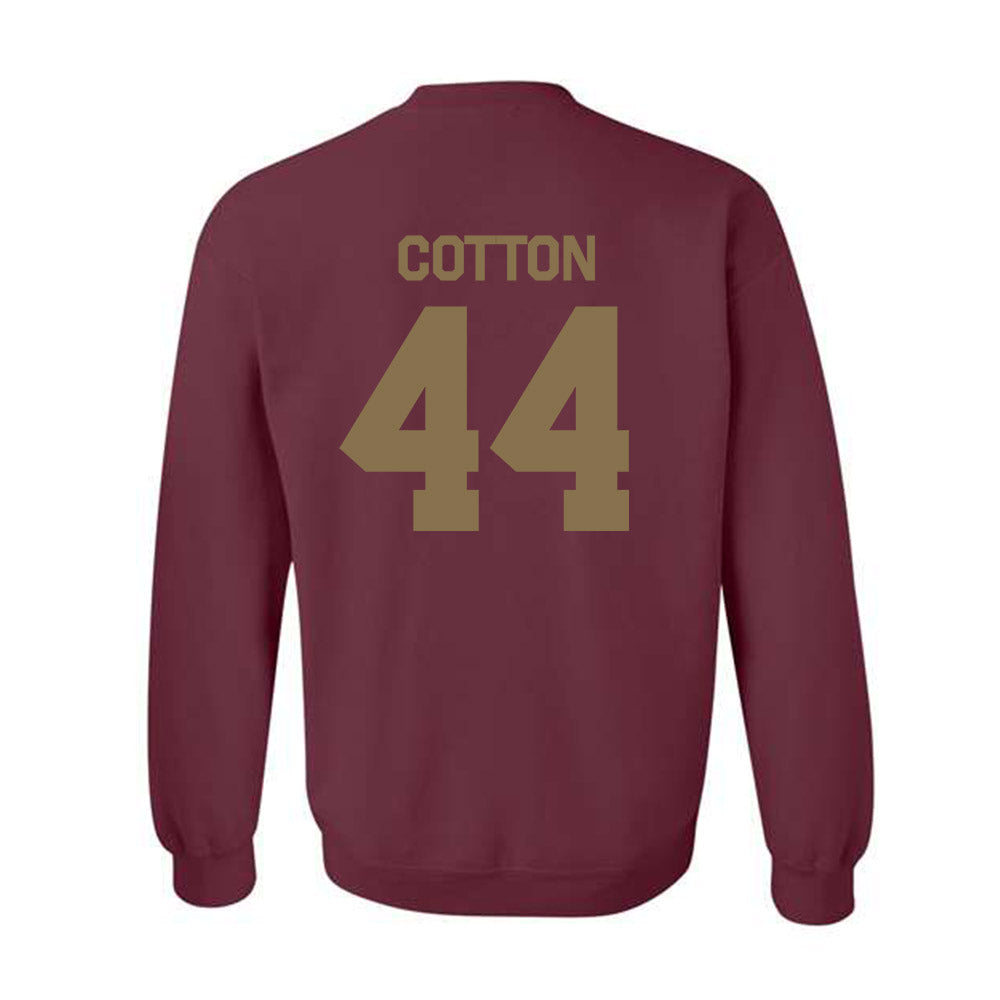 Texas State - NCAA Baseball : Jackson Cotton - Classic Shersey Crewneck Sweatshirt-1