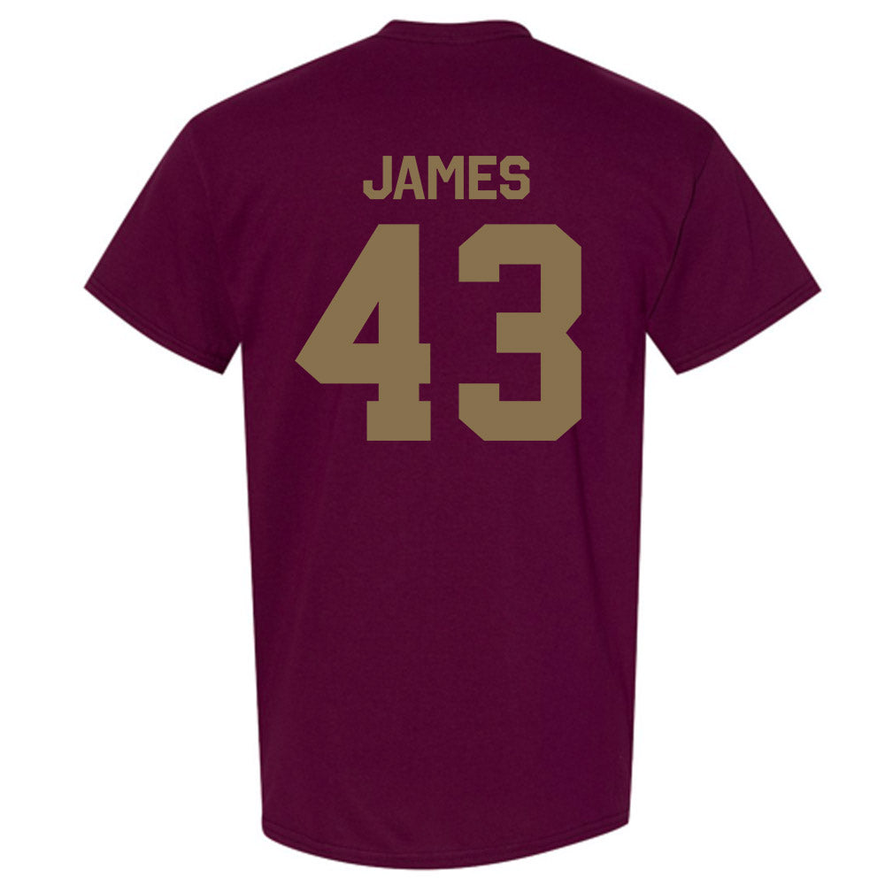Texas State - NCAA Football : Michael James - Classic Shersey T-Shirt-1