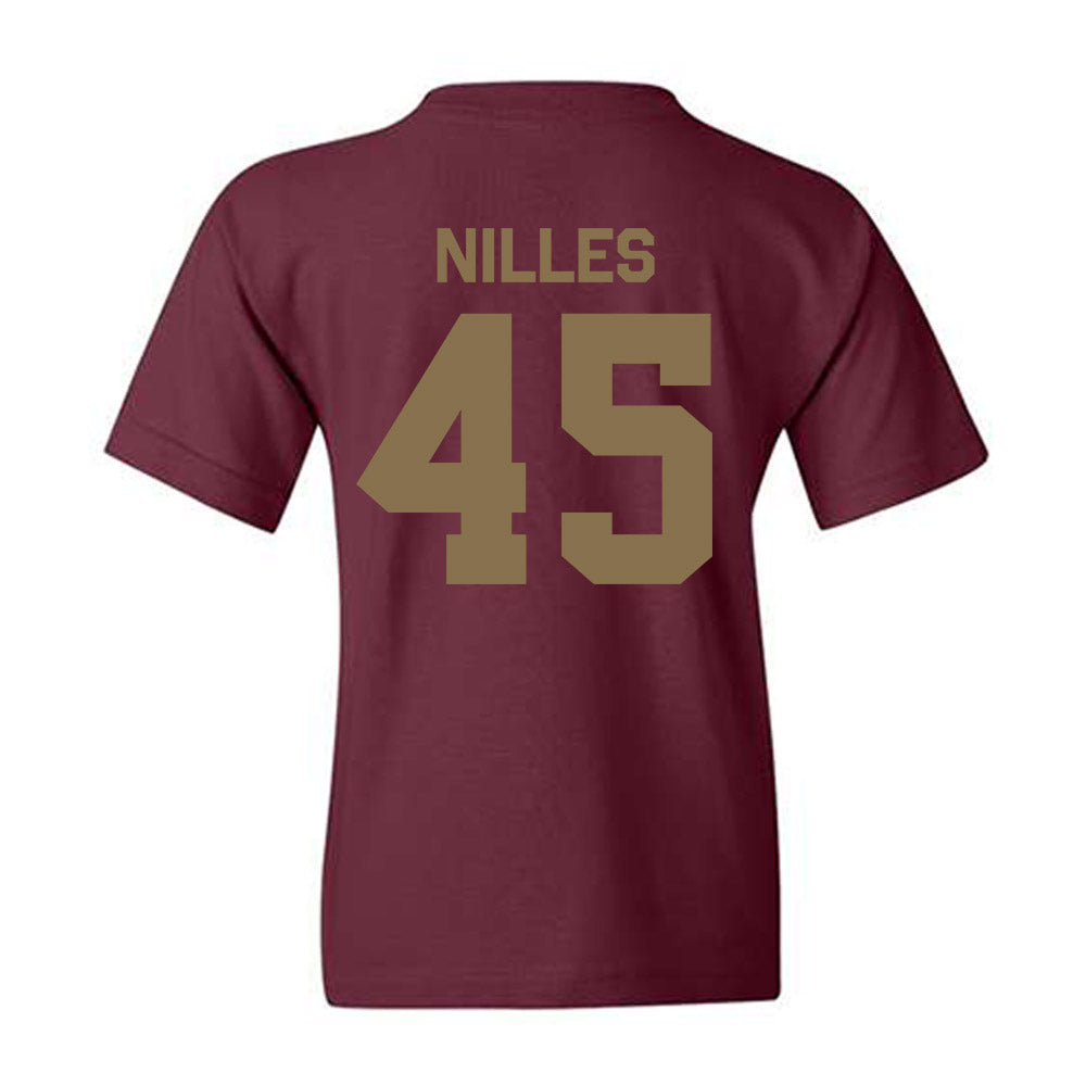 Texas State - NCAA Football : Cole Nilles - Classic Shersey Youth T-Shirt-1