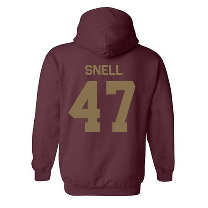 Texas State - NCAA Football : Darian Snell - Classic Shersey Hooded Sweatshirt-1