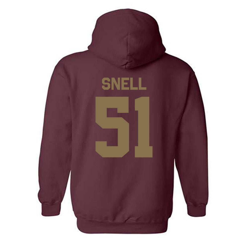 Texas State - NCAA Football : Darian Snell - Classic Shersey Hooded Sweatshirt-1