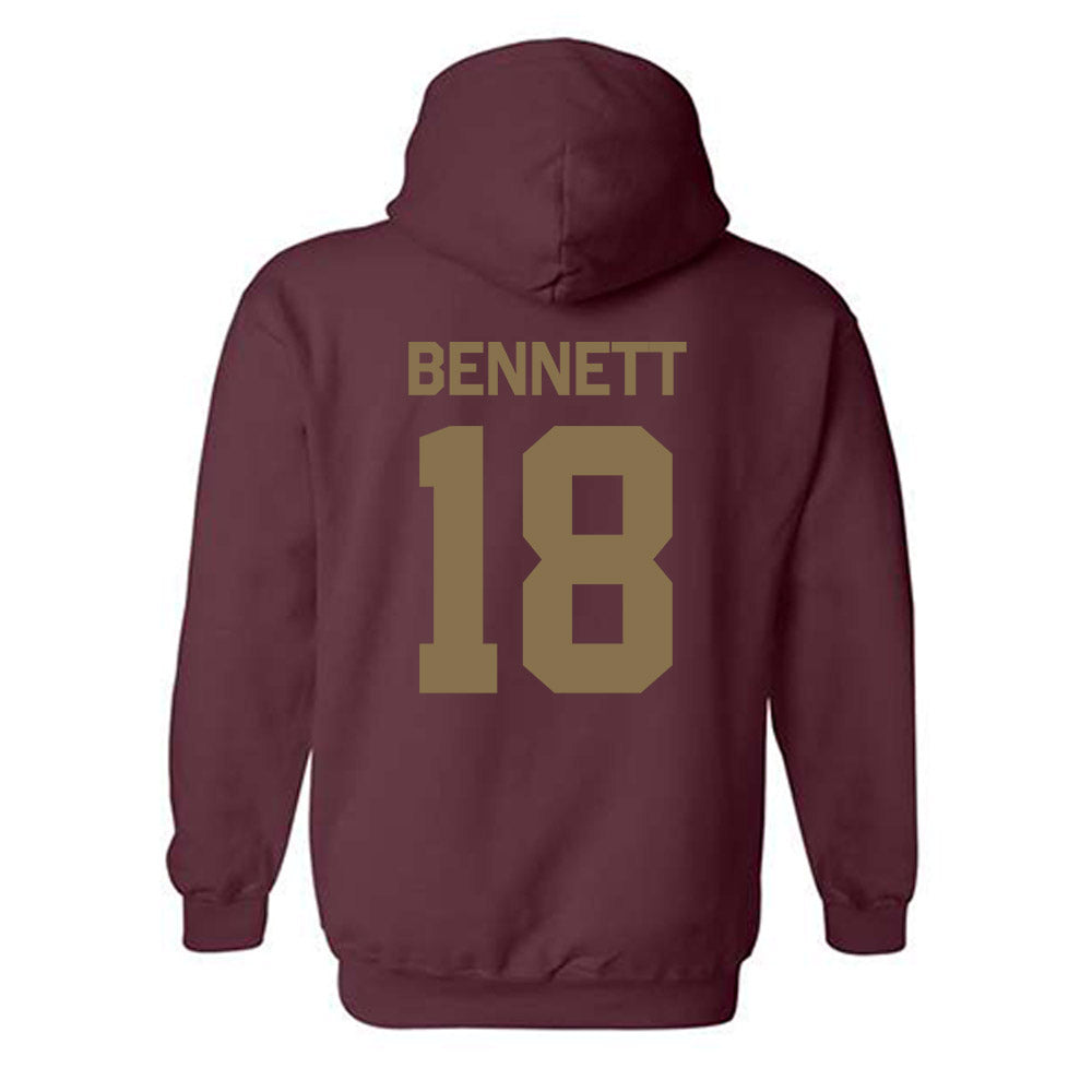 Texas State - NCAA Women's Volleyball : India Bennett - Classic Shersey Hooded Sweatshirt-1