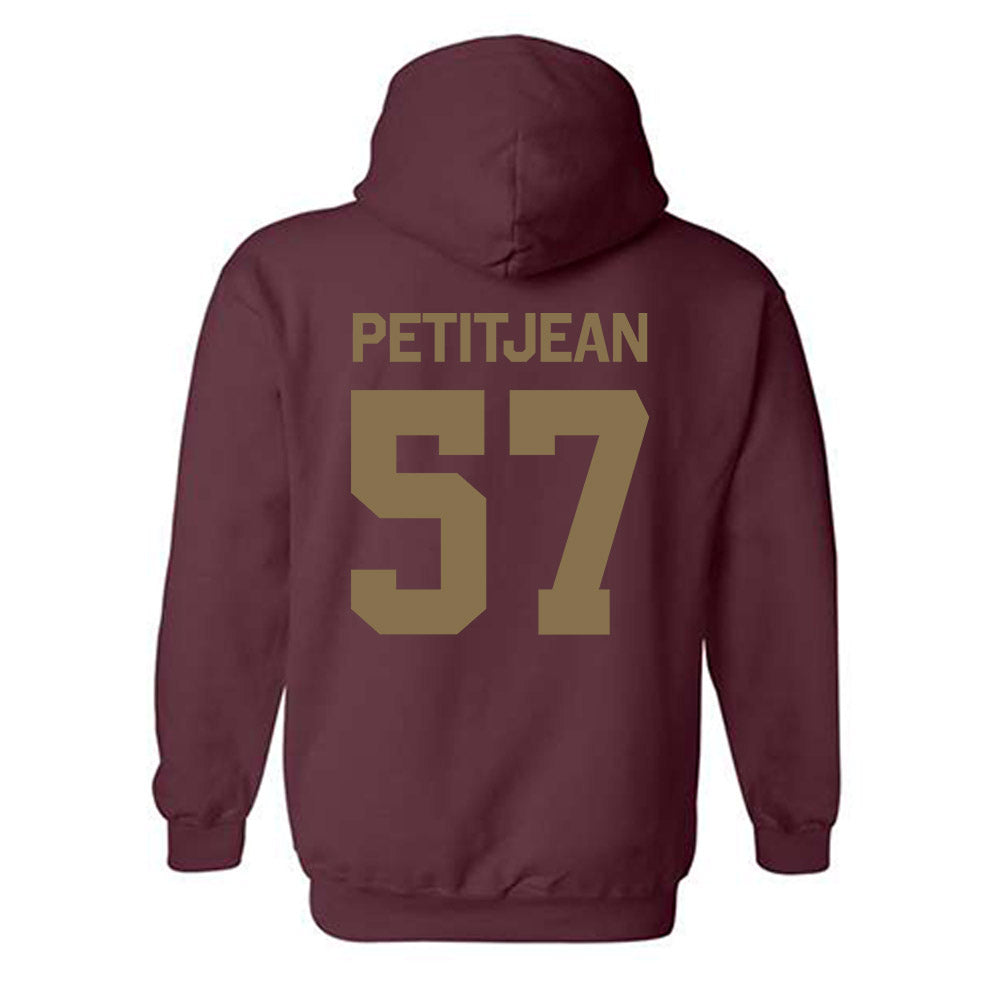 Texas State - NCAA Football : Lincoln Petitjean - Classic Shersey Hooded Sweatshirt-1