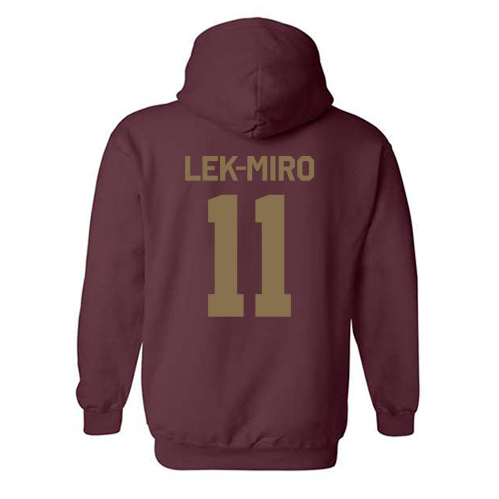 Texas State - NCAA Women's Soccer : Marivic Lek-Miro - Classic Shersey Hooded Sweatshirt-1