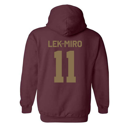 Texas State - NCAA Women's Soccer : Marivic Lek-Miro - Classic Shersey Hooded Sweatshirt-1