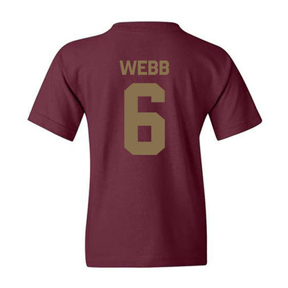 Texas State - NCAA Football : Easton Webb - Classic Shersey Youth T-Shirt-1