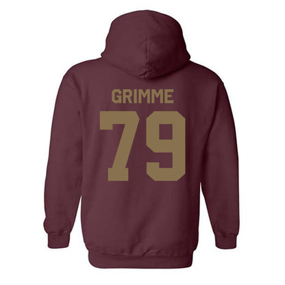 Texas State - NCAA Football : Alan Grimme - Classic Shersey Hooded Sweatshirt-1