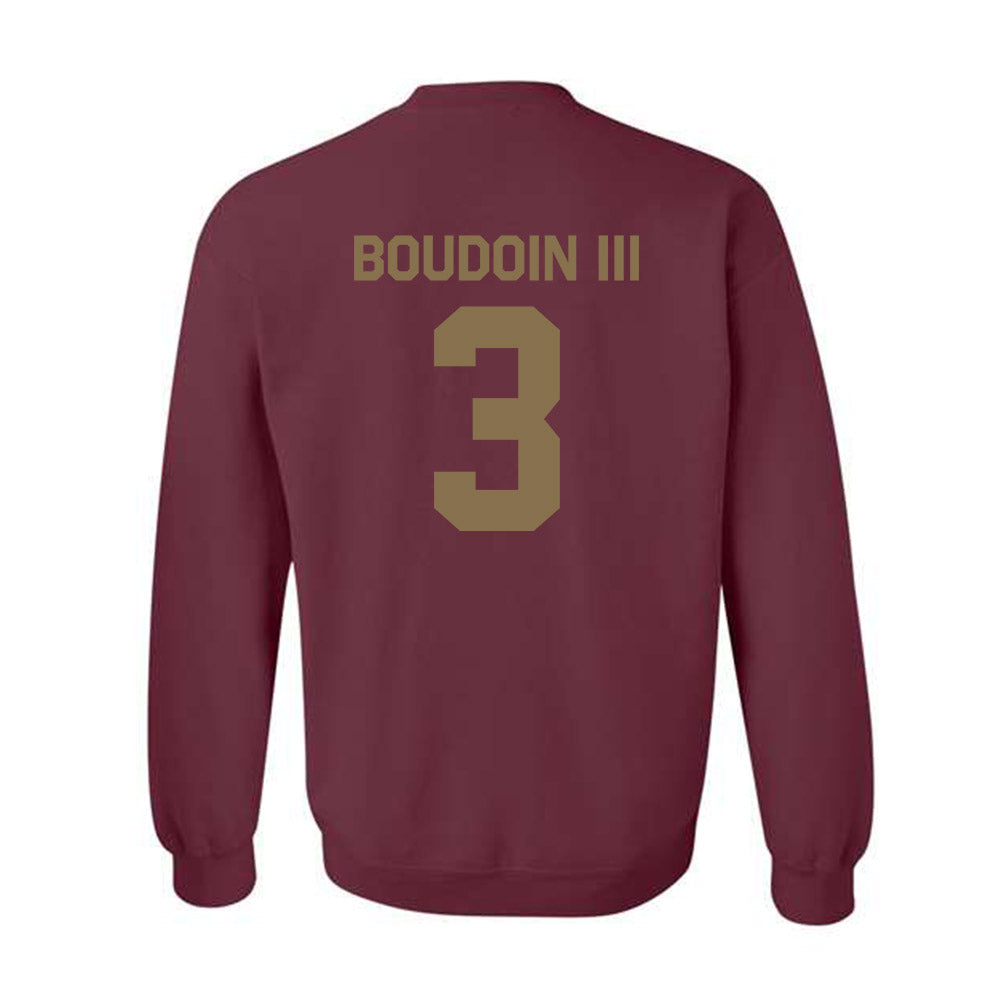 Texas State - NCAA Football : Michael Boudoin III - Classic Shersey Crewneck Sweatshirt-1