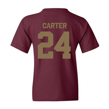 Texas State - NCAA Football : Caleb Carter - Classic Shersey Youth T-Shirt-1