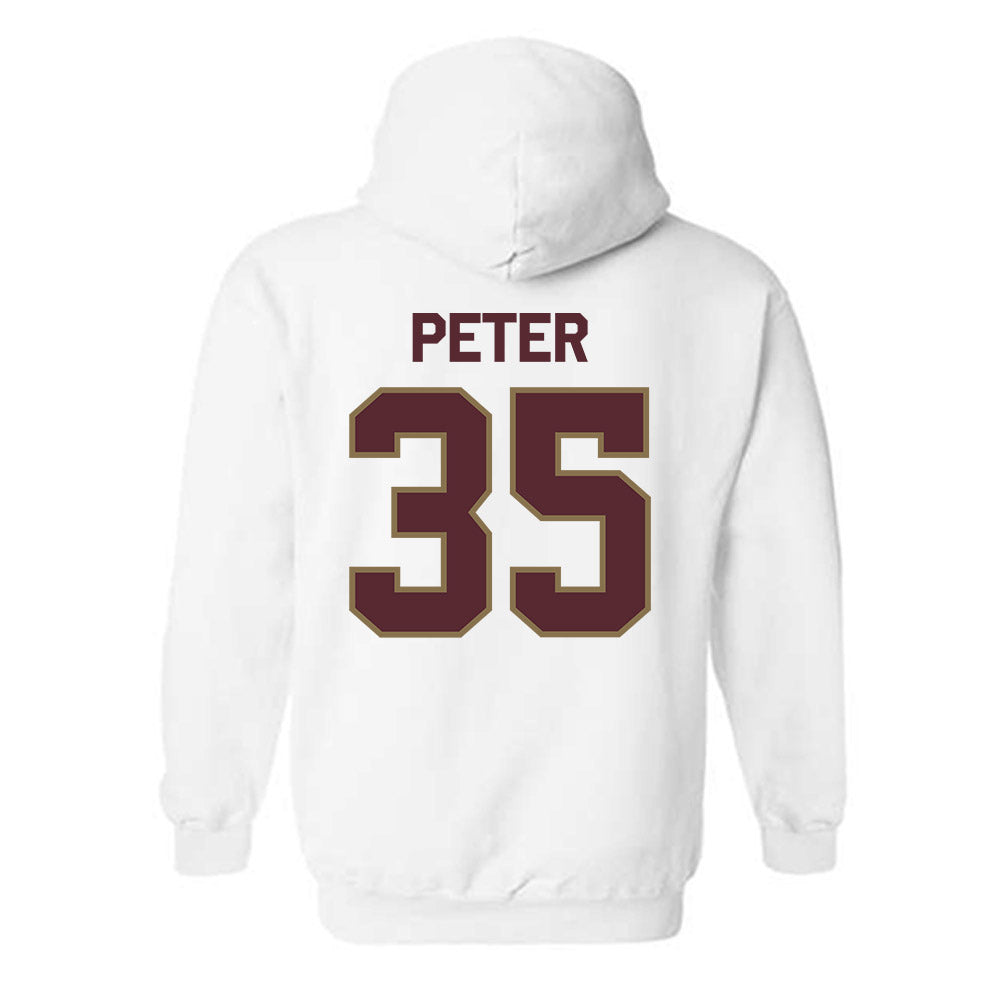 Texas State - NCAA Football : Emmanuel Peter - Classic Shersey Hooded Sweatshirt-1
