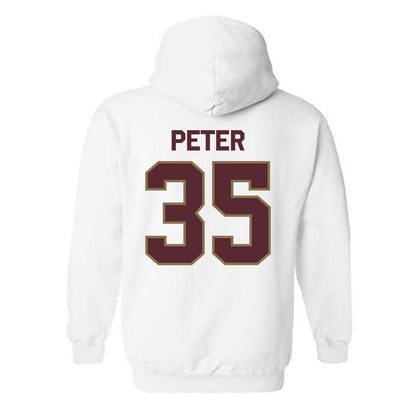 Texas State - NCAA Football : Emmanuel Peter - Classic Shersey Hooded Sweatshirt-1