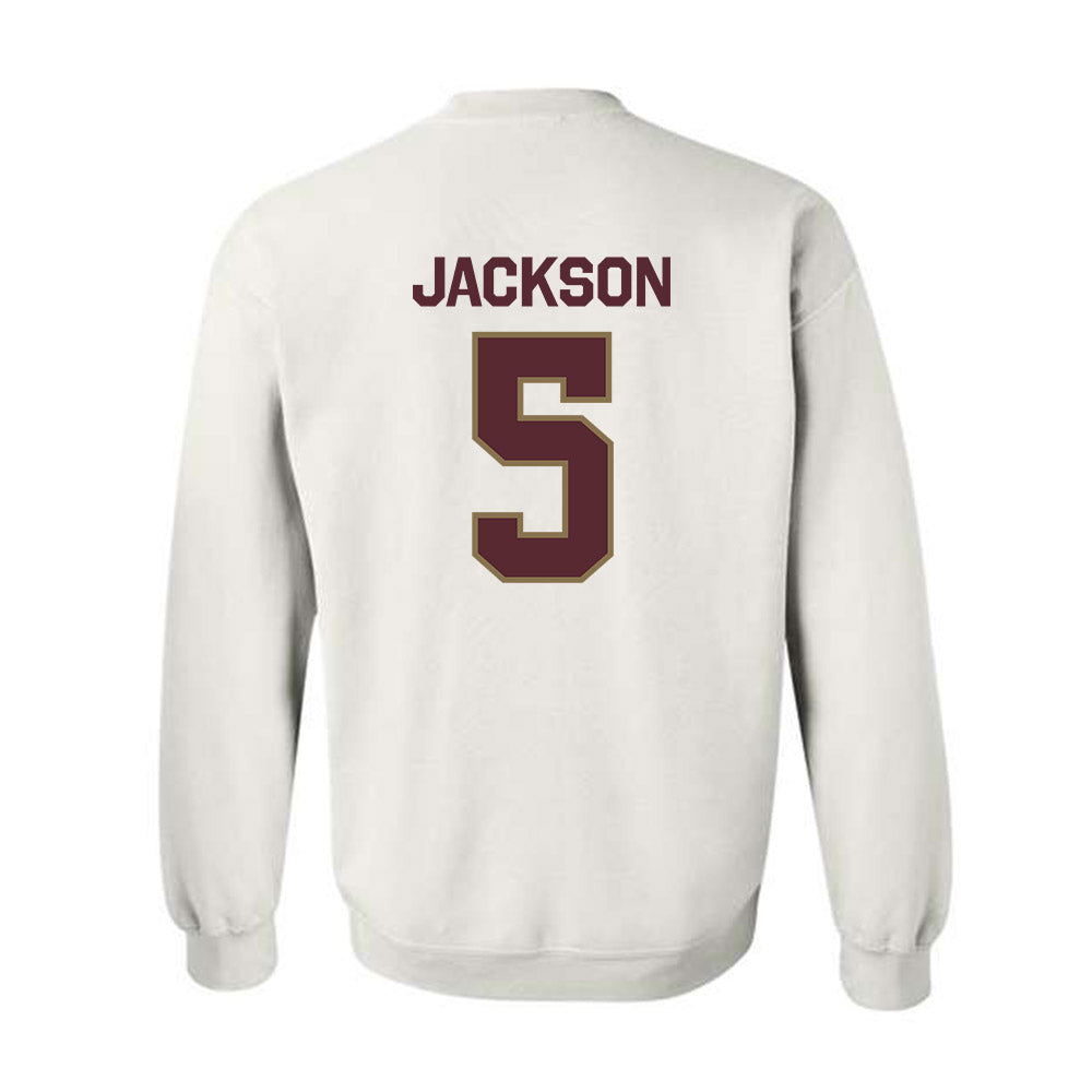 Texas State - NCAA Football : DJ Jackson - Classic Shersey Crewneck Sweatshirt-1
