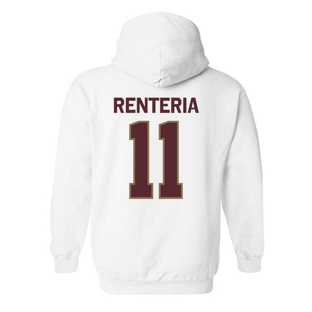 Texas State - NCAA Softball : Ava Renteria - Classic Shersey Hooded Sweatshirt-1