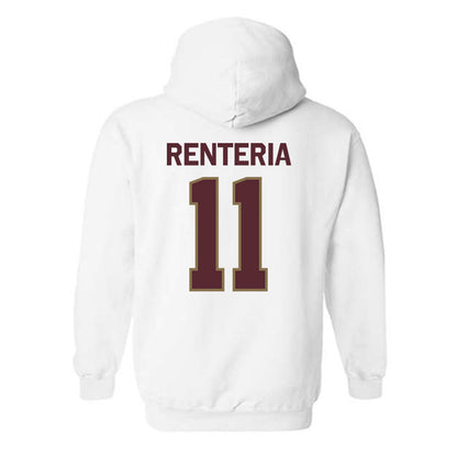 Texas State - NCAA Softball : Ava Renteria - Classic Shersey Hooded Sweatshirt-1