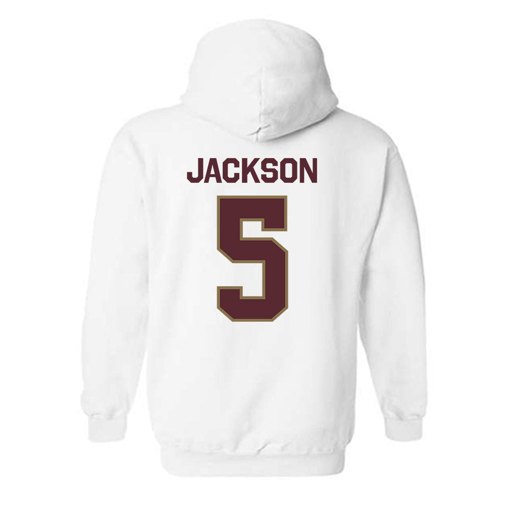 Texas State - NCAA Football : DJ Jackson - Classic Shersey Hooded Sweatshirt-1