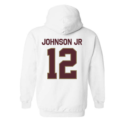 Texas State - NCAA Football : Lorenzo Johnson Jr - Classic Shersey Hooded Sweatshirt-1