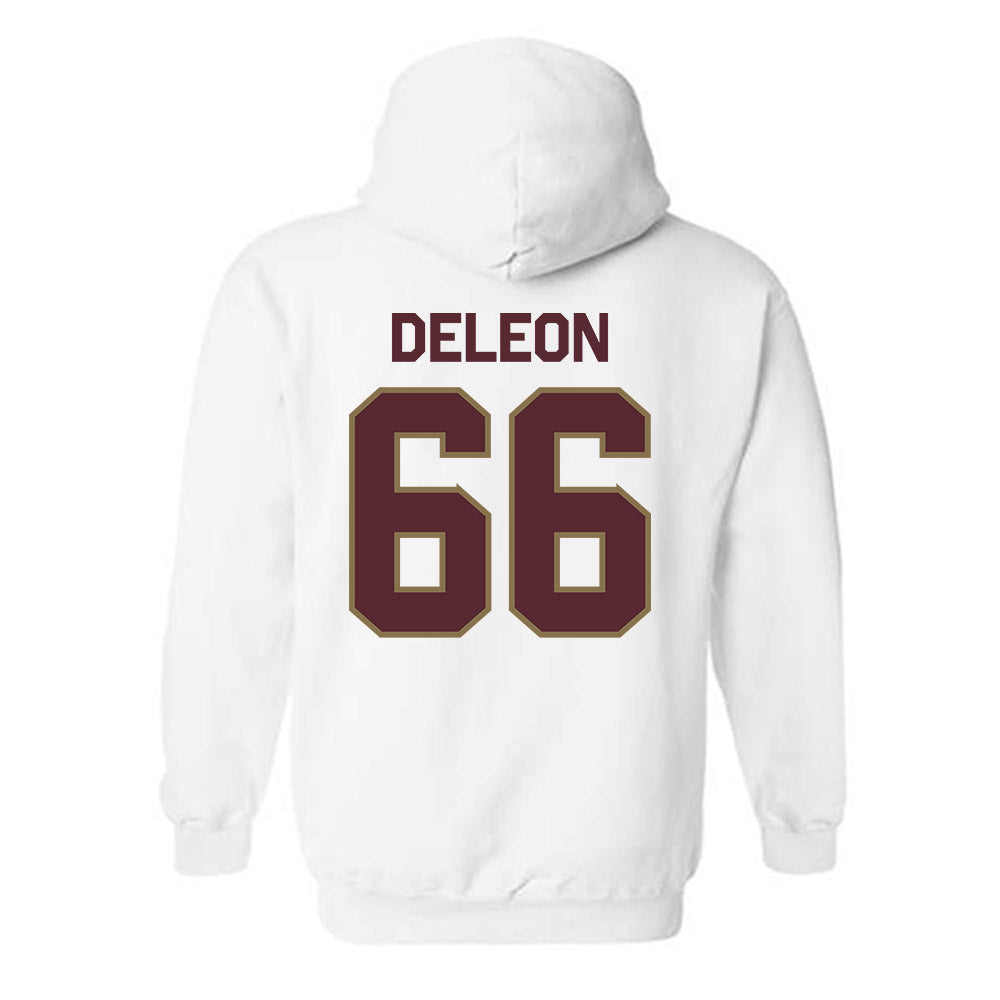 Texas State - NCAA Football : Justin Deleon - Classic Shersey Hooded Sweatshirt-1