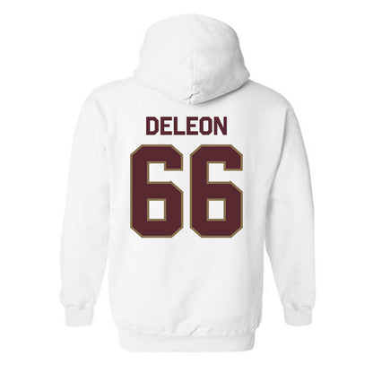 Texas State - NCAA Football : Justin Deleon - Classic Shersey Hooded Sweatshirt-1