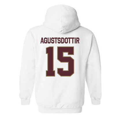 Texas State - NCAA Women's Soccer : Katrin Agustsdottir - Classic Shersey Hooded Sweatshirt-1