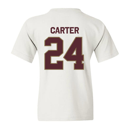Texas State - NCAA Football : Caleb Carter - Classic Shersey Youth T-Shirt-1