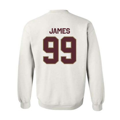 Texas State - NCAA Football : Kaleb James - Classic Shersey Crewneck Sweatshirt-1