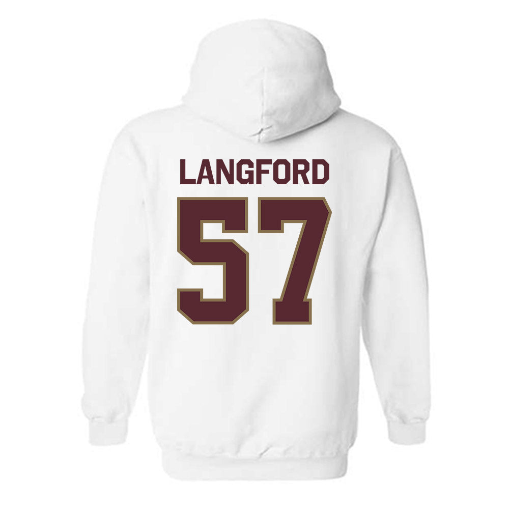 Texas State - NCAA Football : Ian Langford - Classic Shersey Hooded Sweatshirt-1