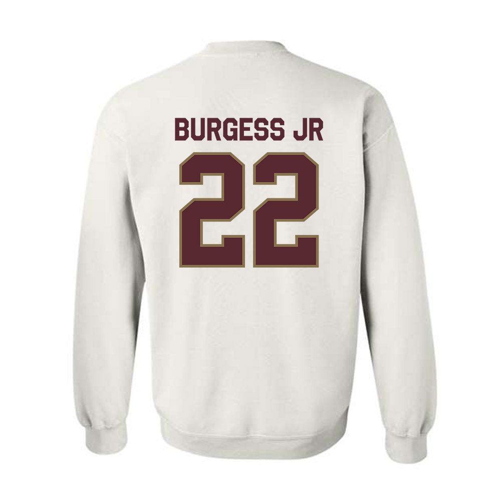 Texas State - NCAA Football : Torrance Burgess Jr - Classic Shersey Crewneck Sweatshirt-1