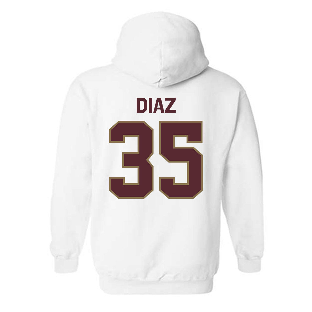Texas State - NCAA Baseball : Colby Diaz - Classic Shersey Hooded Sweatshirt-1
