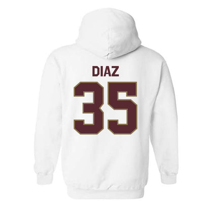 Texas State - NCAA Baseball : Colby Diaz - Classic Shersey Hooded Sweatshirt-1