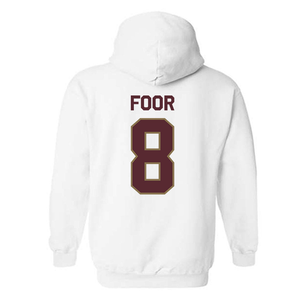 Texas State - NCAA Baseball : Daylen Foor - Classic Shersey Hooded Sweatshirt-1