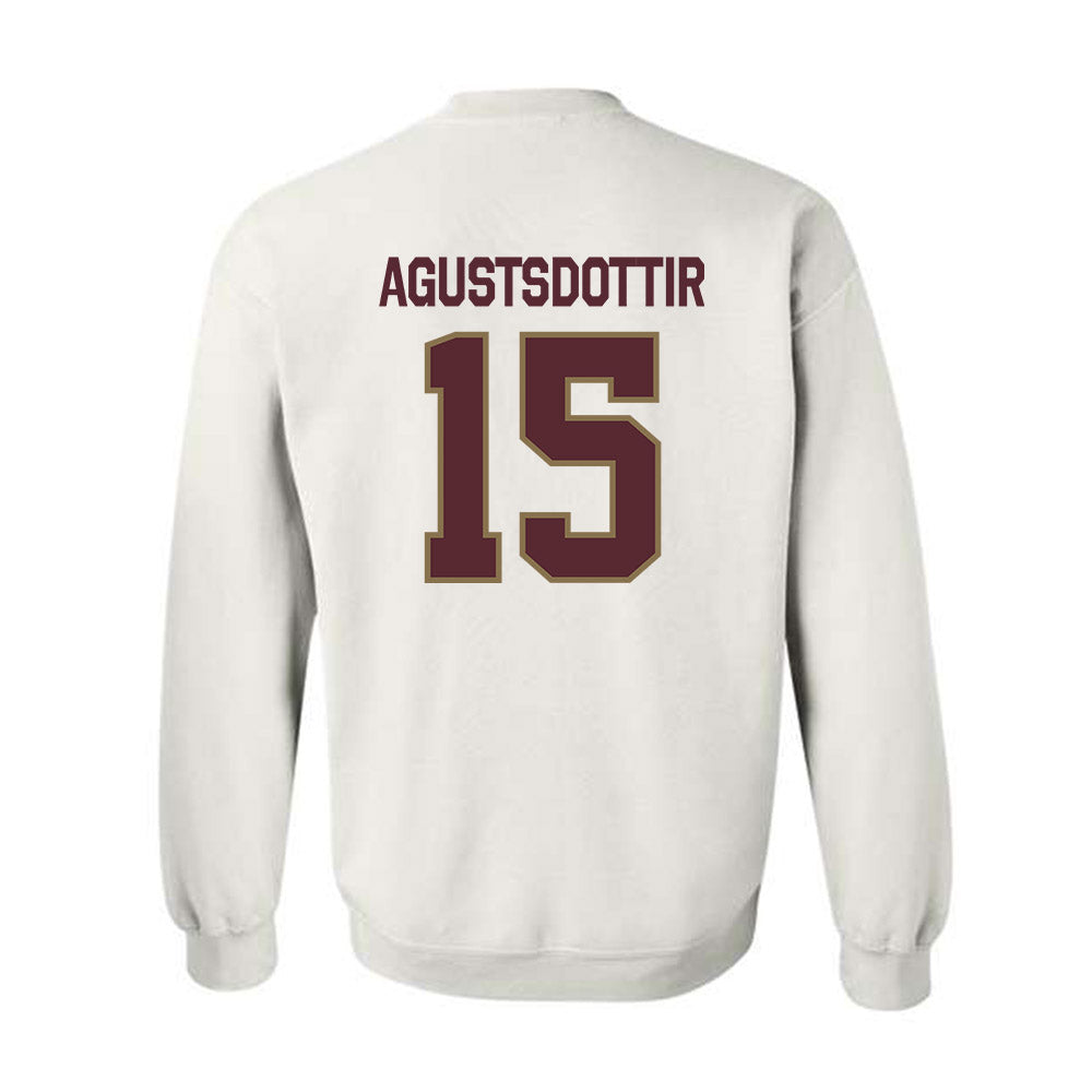 Texas State - NCAA Women's Soccer : Katrin Agustsdottir - Classic Shersey Crewneck Sweatshirt-1