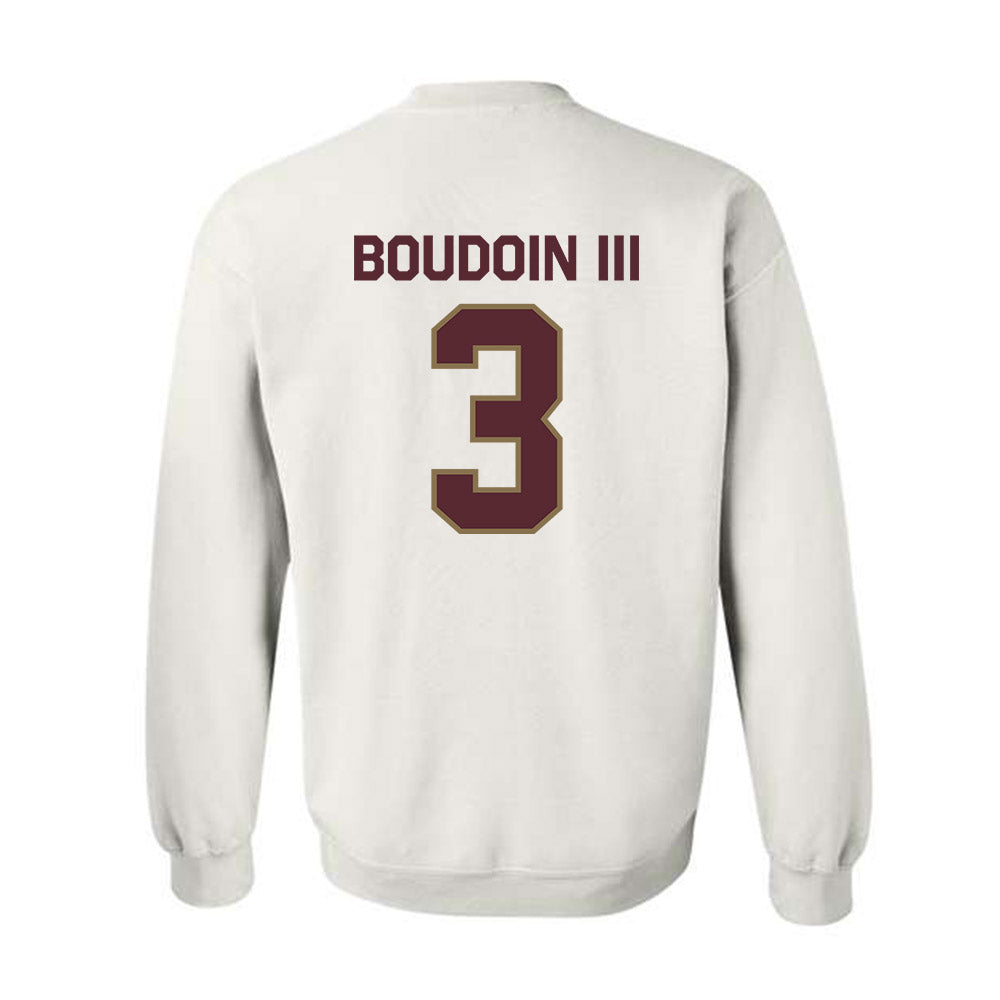 Texas State - NCAA Football : Michael Boudoin III - Classic Shersey Crewneck Sweatshirt-1