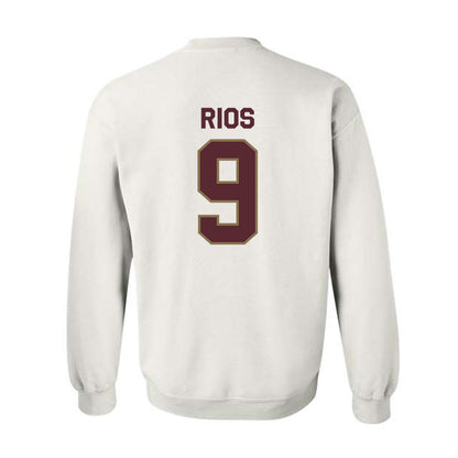 Texas State - NCAA Football : Jaden Rios - Classic Shersey Crewneck Sweatshirt-1