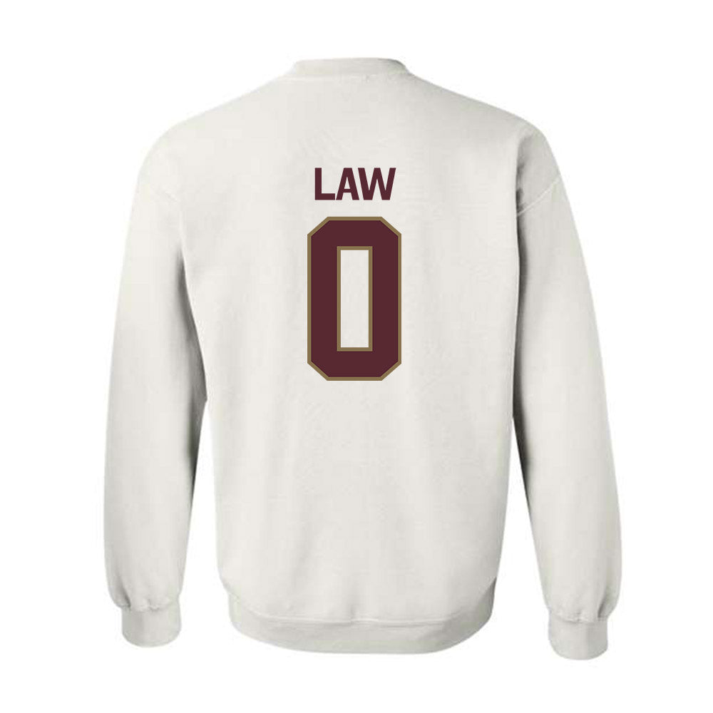 Texas State - NCAA Football : Jay Law - Classic Shersey Crewneck Sweatshirt-1