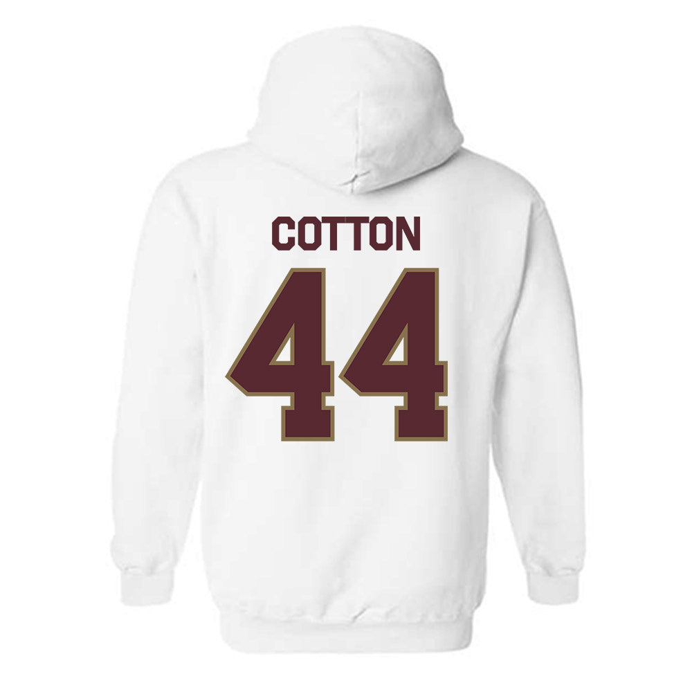 Texas State - NCAA Baseball : Jackson Cotton - Classic Shersey Hooded Sweatshirt-1