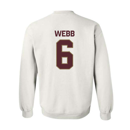 Texas State - NCAA Football : Easton Webb - Classic Shersey Crewneck Sweatshirt-1