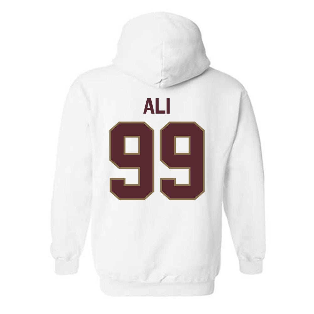 Texas State - NCAA Football : Jussiah Ali - Classic Shersey Hooded Sweatshirt-1