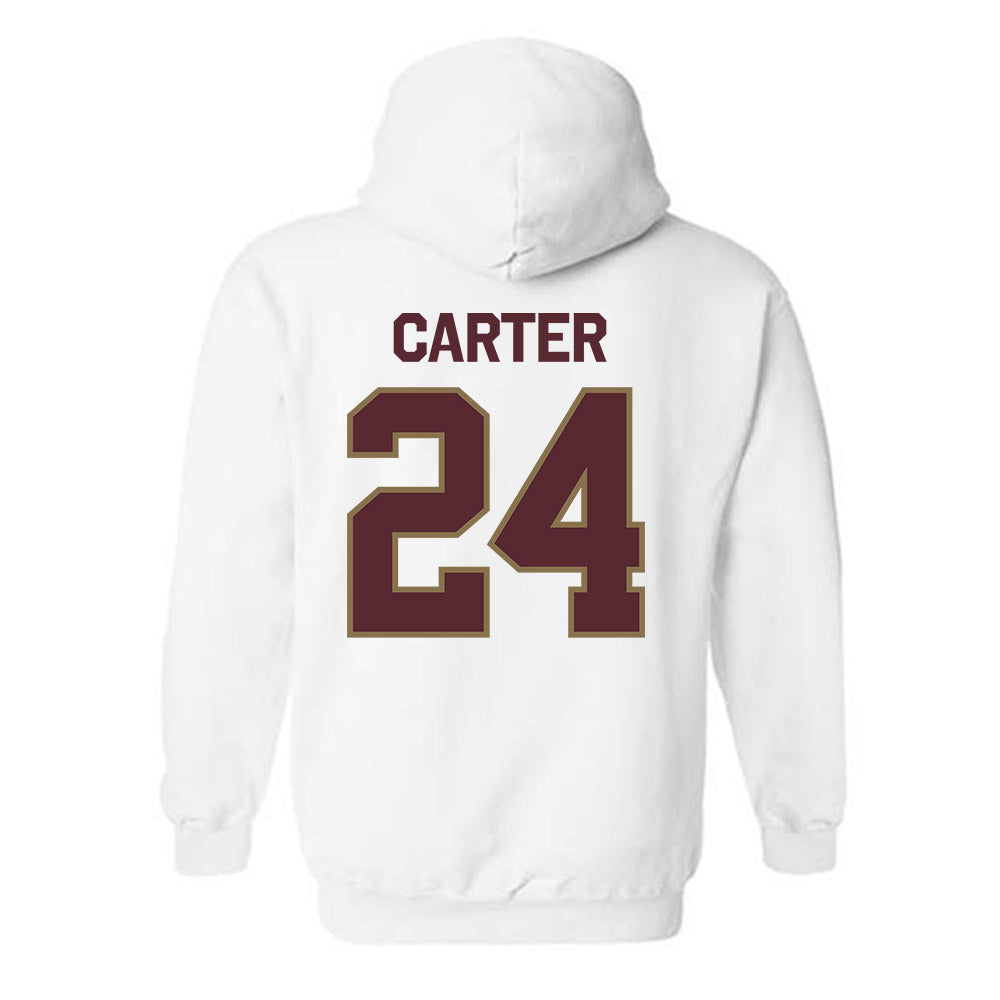 Texas State - NCAA Football : Caleb Carter - Classic Shersey Hooded Sweatshirt-1